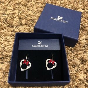 Minnie Mouse Swarovski crystal earrings